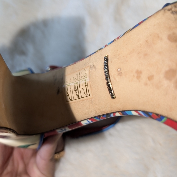 Dolce And Gabbana Colorful Women's Heels with Fringe Detail - Picture 5 of 5